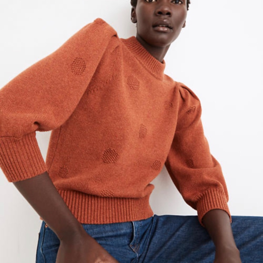 Dotted Eaton pullover sweater